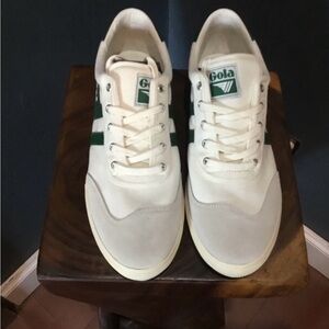 Gola Tennis Shoes  Canvas -Green/white Gumsole. Men’s Size US 12.  Brand new.